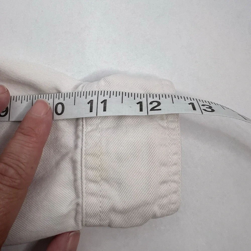 Gap 100% Cotton Button Down Long Sleeve White Canvas Kids Boys XS (4-5) Dress Up